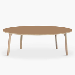 Domusnord Room rundt stort Linoleums Spisebord i eg 159 cm i 19 farver