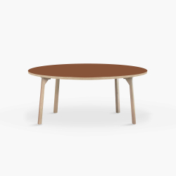 Domusnord Room rundt Linoleums Spisebord i eg 110 cm i 19 farver