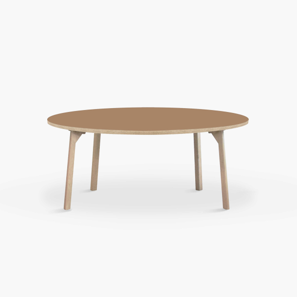 Domusnord Room rundt Linoleum konferencebord og mdebord i eg 130 i 19 farver