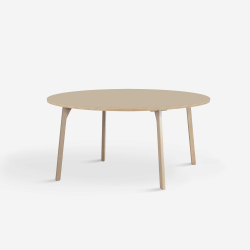 Domusnord Room rundt Linoleums konferencebord og mdebord i eg 120 cm i 19 farver