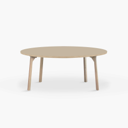 Domusnord Room rundt Linoleums Spisebord i eg 130 cm i 19 farver