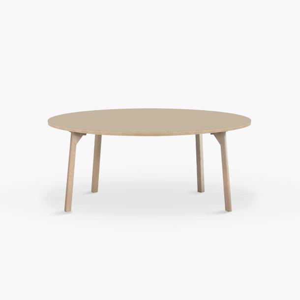 Domusnord Room rundt Linoleum konferencebord og mdebord i eg 110 i 19 farver