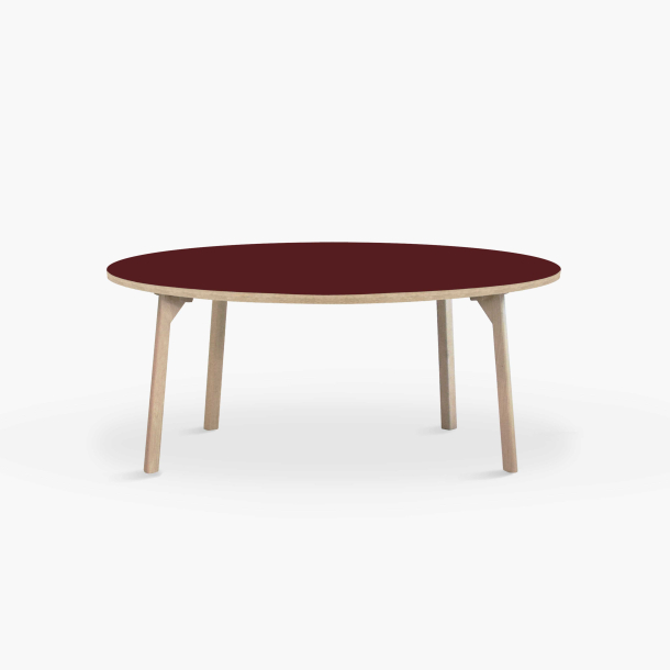 Domusnord Room rundt Linoleum konferencebord og mdebord i eg 110 i 19 farver