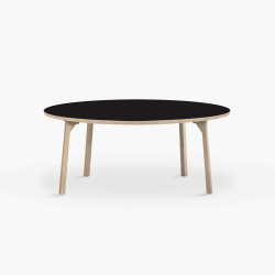 Domusnord Room rundt Linoleum konferencebord og mdebord i eg 110 i 19 farver