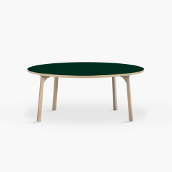 Domusnord Room rundt Linoleum konferencebord og mdebord i eg 110 i 19 farver
