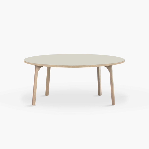 Domusnord Room rundt Linoleum konferencebord og mdebord i eg 110 i 19 farver