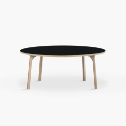 Domusnord Room rundt Linoleum konferencebord og mdebord i eg 110 i 19 farver