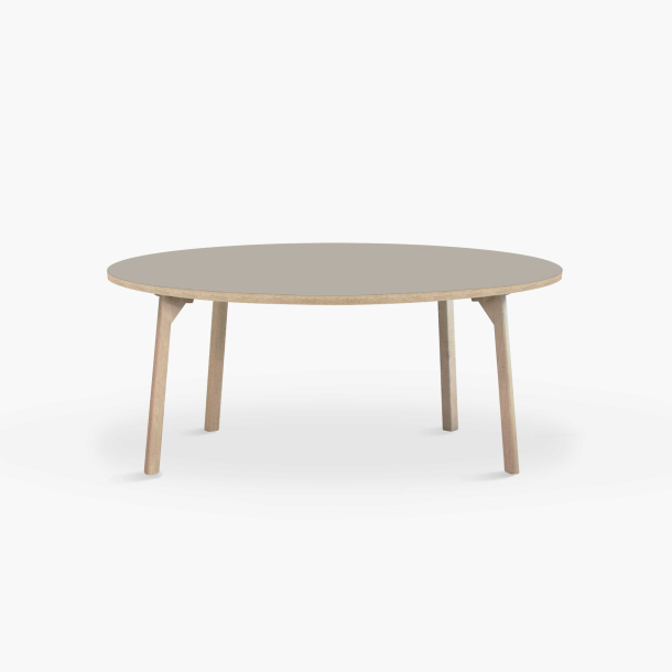 Domusnord Room rundt Linoleum konferencebord og mdebord i eg 110 i 19 farver