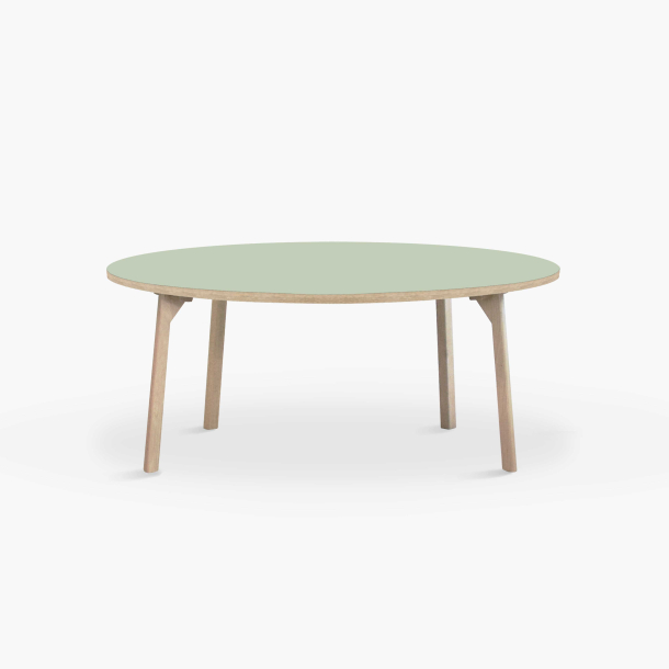 Domusnord Room rundt Linoleum konferencebord og mdebord i eg 110 i 19 farver