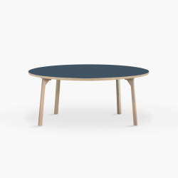 Domusnord Room rundt Linoleum konferencebord og mdebord i eg 110 i 19 farver