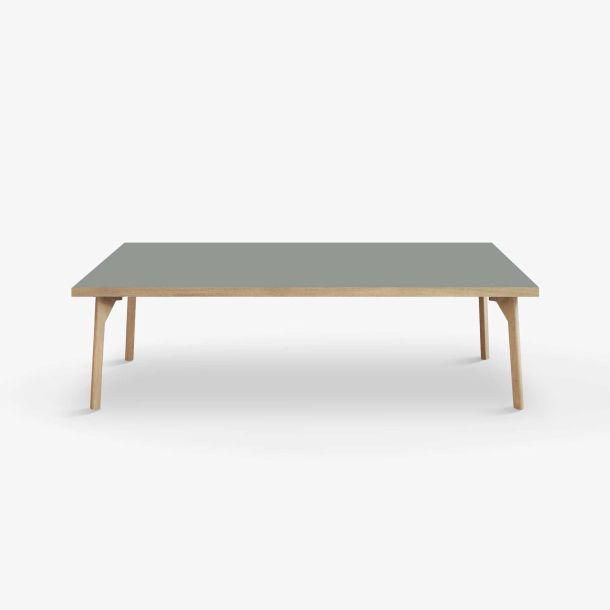 Domusnord Sofabord Room Lounge Table  med linoleum og eg kant 140x70