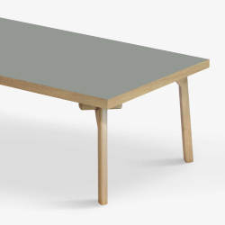 Domusnord Sofabord Room Lounge Table  med linoleum og eg kant 140x70