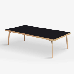 Domusnord Sofabord Room Lounge Table  med linoleum og eg kant 140x70