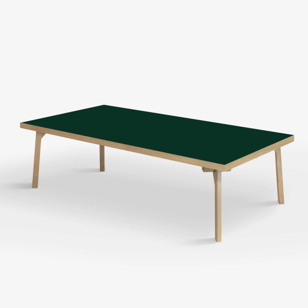Domusnord Sofabord Room Lounge Table  med linoleum og eg kant 140x70