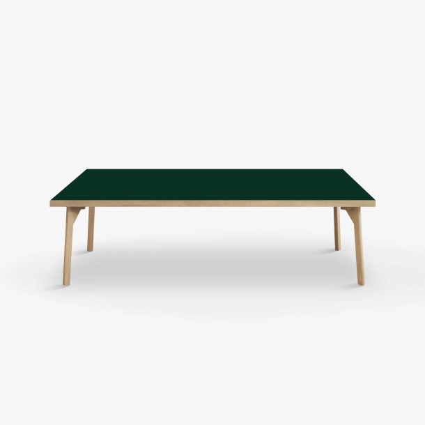 Domusnord Sofabord Room Lounge Table  med linoleum og eg kant 140x70