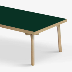 Domusnord Sofabord Room Lounge Table  med linoleum og eg kant 140x70