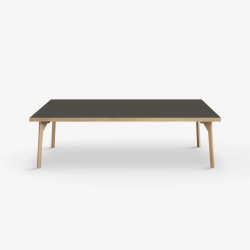 Domusnord Sofabord Room Lounge Table  med linoleum og eg kant 140x70