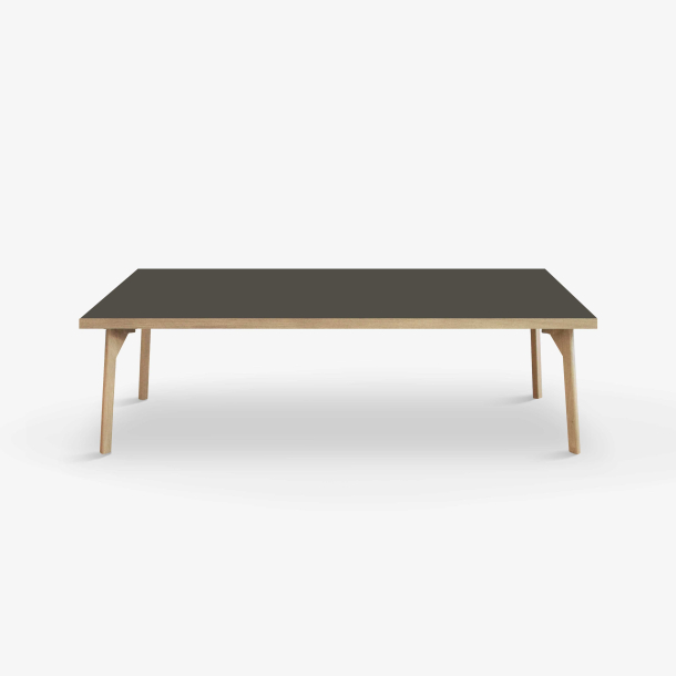 Domusnord Sofabord Room Lounge Table  med linoleum og eg kant 140x70