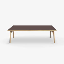 Domusnord Sofabord Room Lounge Table  med linoleum og eg kant 140x70