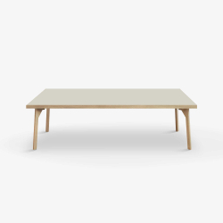 Domusnord Sofabord Room Lounge Table  med linoleum og eg kant 140x70