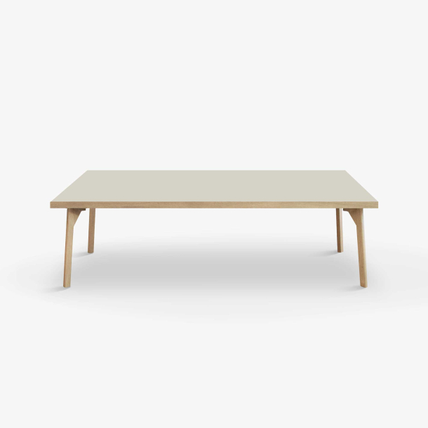 Domusnord Sofabord Room Lounge Table  med linoleum og eg kant 140x70