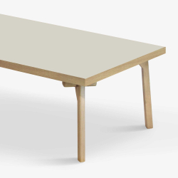 Domusnord Sofabord Room Lounge Table  med linoleum og eg kant 140x70