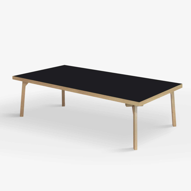 Domusnord Sofabord Room Lounge Table  med linoleum og eg kant 140x70