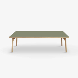 Domusnord Sofabord Room Lounge Table  med linoleum og eg kant 140x70