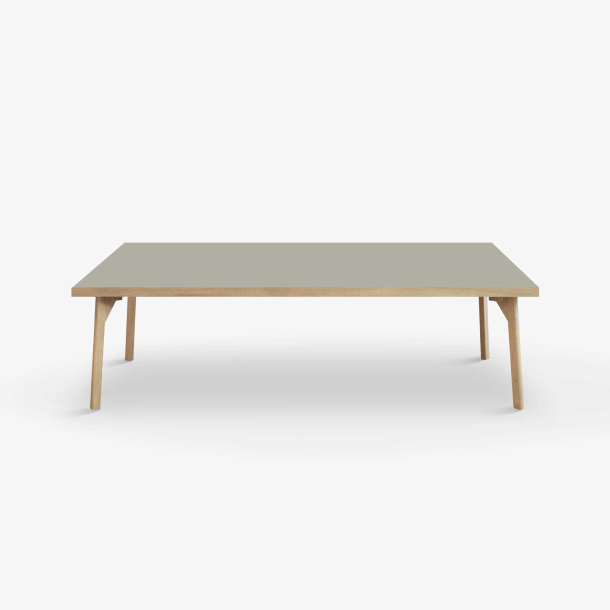 Domusnord Sofabord Room Lounge Table  med linoleum og eg kant 140x70