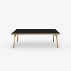 Domusnord Sofabord Room Lounge Table  med linoleum og eg kant 120x60