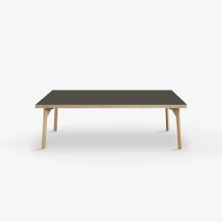 Domusnord Sofabord Room Lounge Table  med linoleum og eg kant 120x60