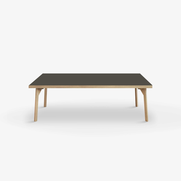 Domusnord Sofabord Room Lounge Table  med linoleum og eg kant 120x60