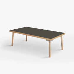 Domusnord Sofabord Room Lounge Table  med linoleum og eg kant 120x60