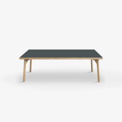Domusnord Sofabord Room Lounge Table  med linoleum og eg kant 120x60