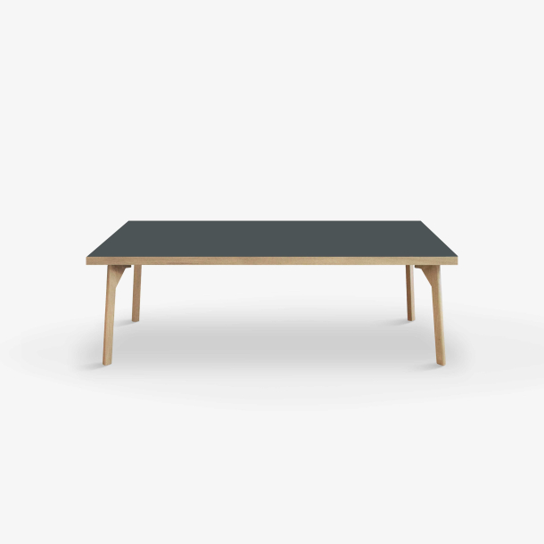 Domusnord Sofabord Room Lounge Table  med linoleum og eg kant 120x60