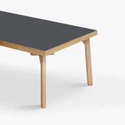 Domusnord Sofabord Room Lounge Table  med linoleum og eg kant 120x60