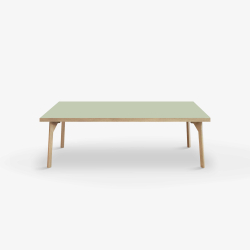 Domusnord Sofabord Room Lounge Table  med linoleum og eg kant 120x60