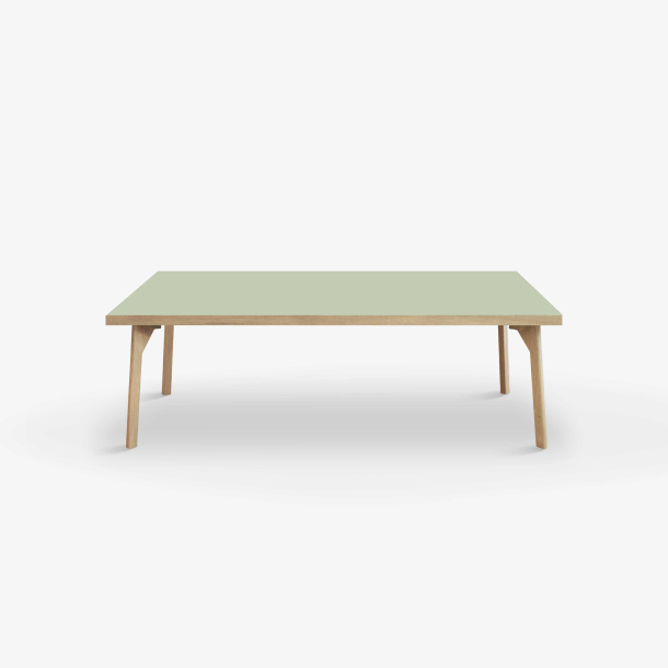 Domusnord Sofabord Room Lounge Table  med linoleum og eg kant 120x60