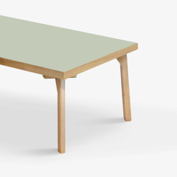 Domusnord Sofabord Room Lounge Table  med linoleum og eg kant 120x60
