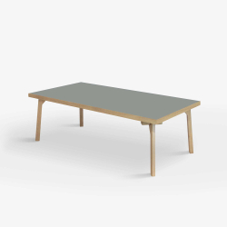 Domusnord Sofabord Room Lounge Table  med linoleum og eg kant 120x60