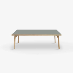 Domusnord Sofabord Room Lounge Table  med linoleum og eg kant 120x60