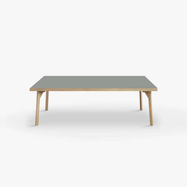 Domusnord Sofabord Room Lounge Table  med linoleum og eg kant 120x60