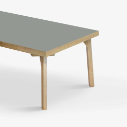 Domusnord Sofabord Room Lounge Table  med linoleum og eg kant 120x60