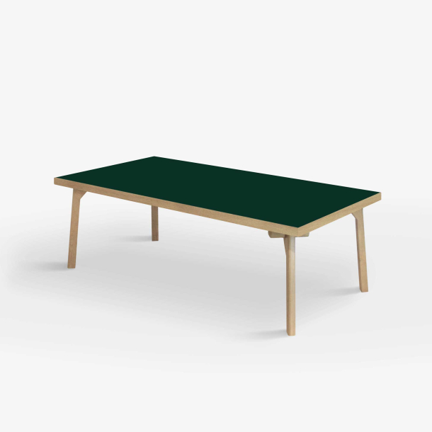 Domusnord Sofabord Room Lounge Table  med linoleum og eg kant 120x60