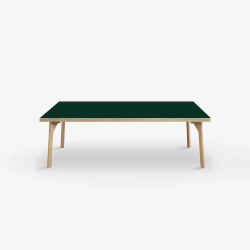 Domusnord Sofabord Room Lounge Table  med linoleum og eg kant 120x60