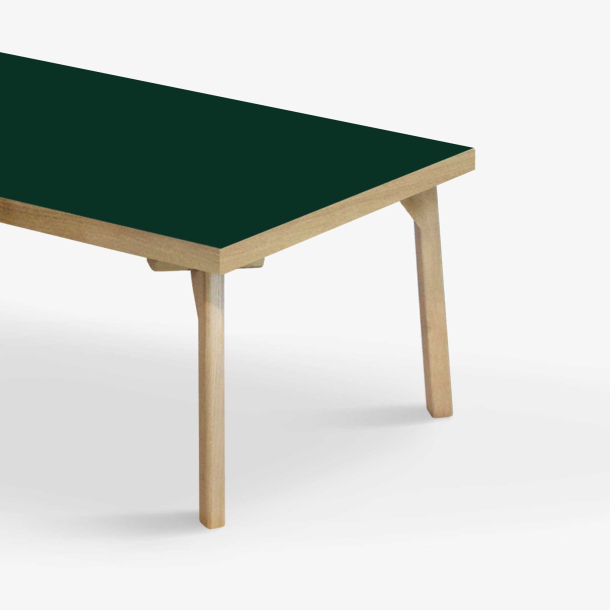 Domusnord Sofabord Room Lounge Table  med linoleum og eg kant 120x60