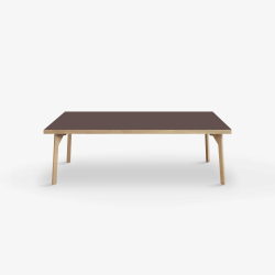 Domusnord Sofabord Room Lounge Table  med linoleum og eg kant 120x60