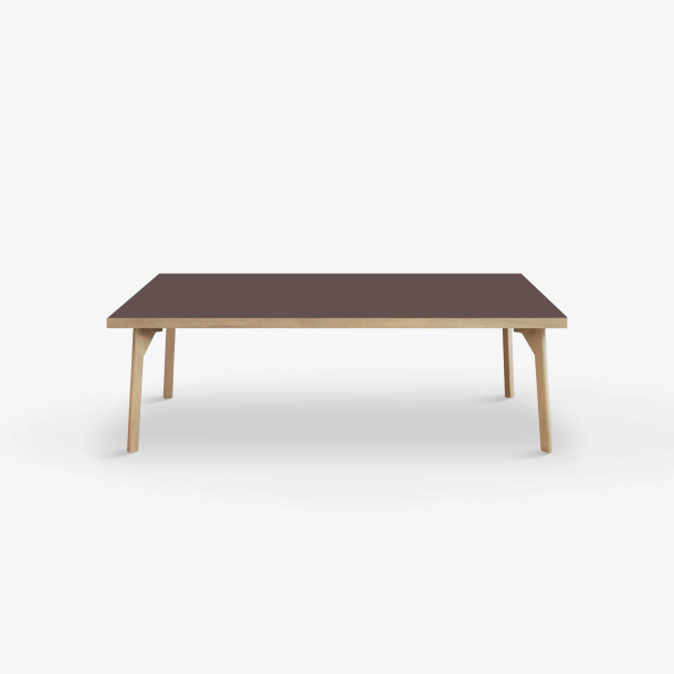 Domusnord Sofabord Room Lounge Table  med linoleum og eg kant 120x60