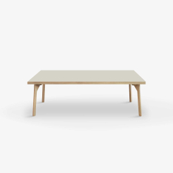 Domusnord Sofabord Room Lounge Table  med linoleum og eg kant 120x60