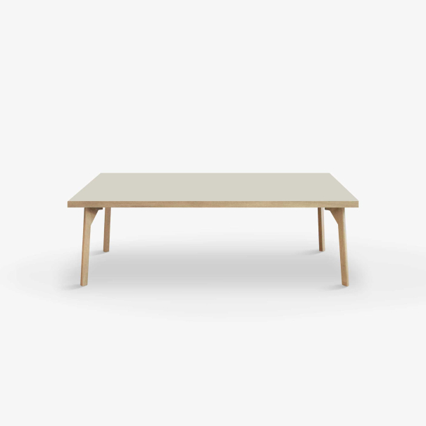Domusnord Sofabord Room Lounge Table  med linoleum og eg kant 120x60